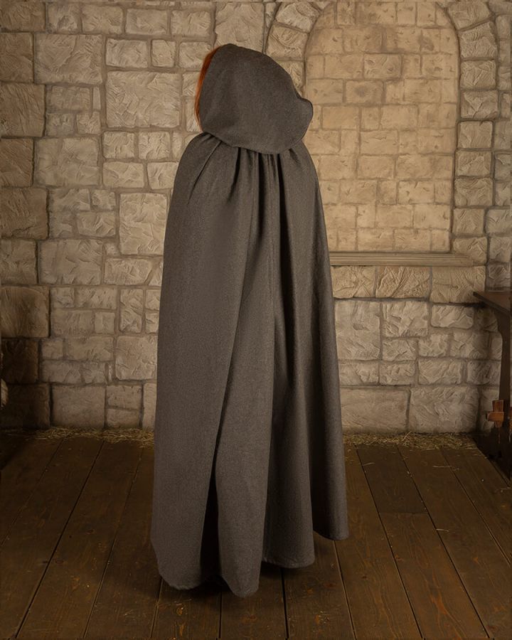 Cape Harun couleur olive en laine 3