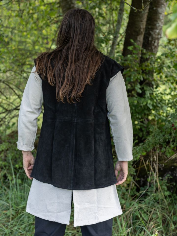 Gilet en cuir chamoisé XL 3