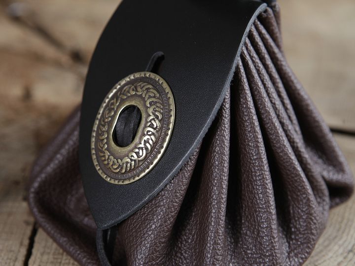 Bourse de ceinture en cuir marron 3