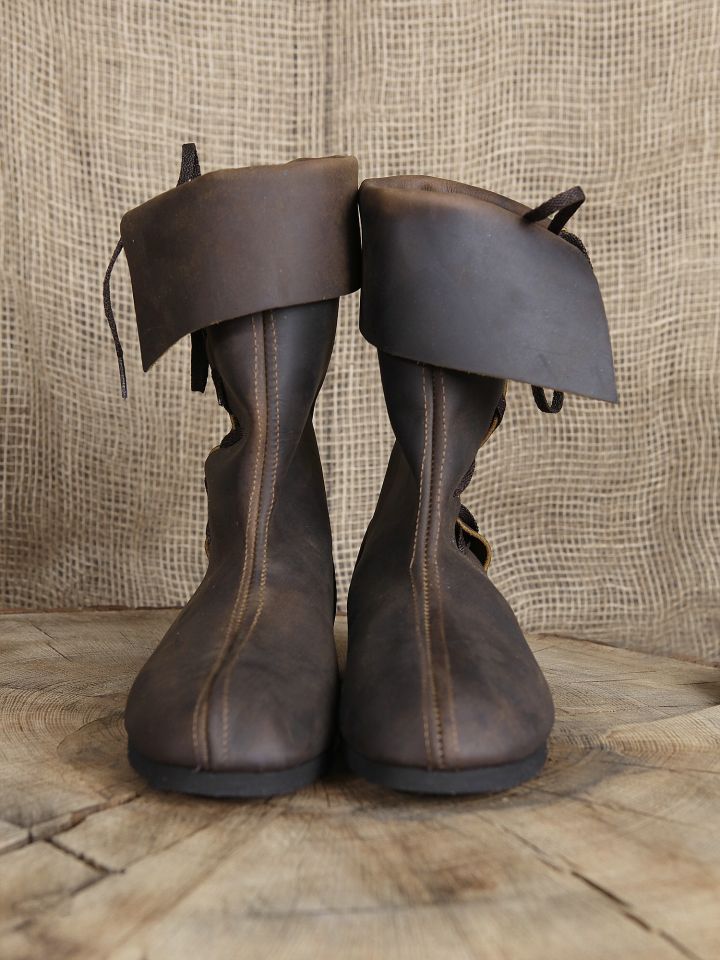 Bottines médiévales en cuir 43 | marron 3