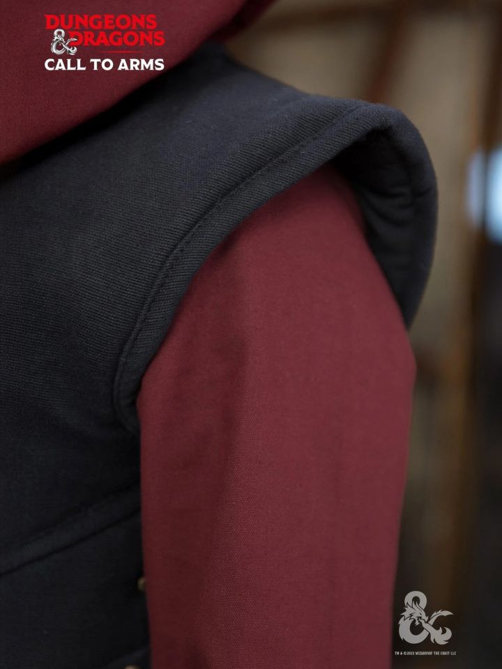 Gilet gambisonné D&D Paladin noir 3