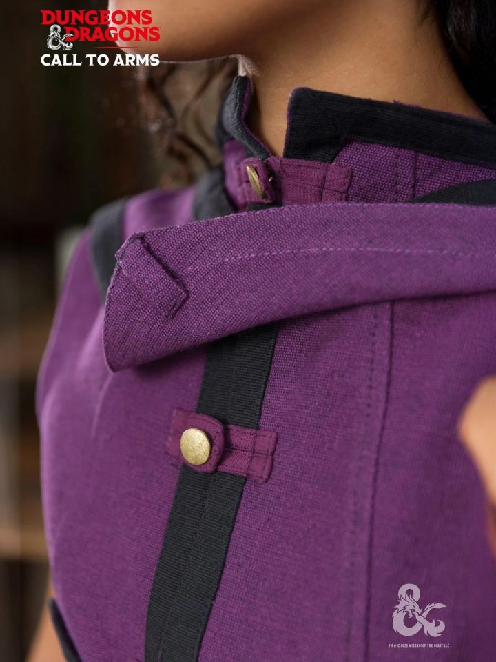 Cape de sorcier D&D lilas /noir 3