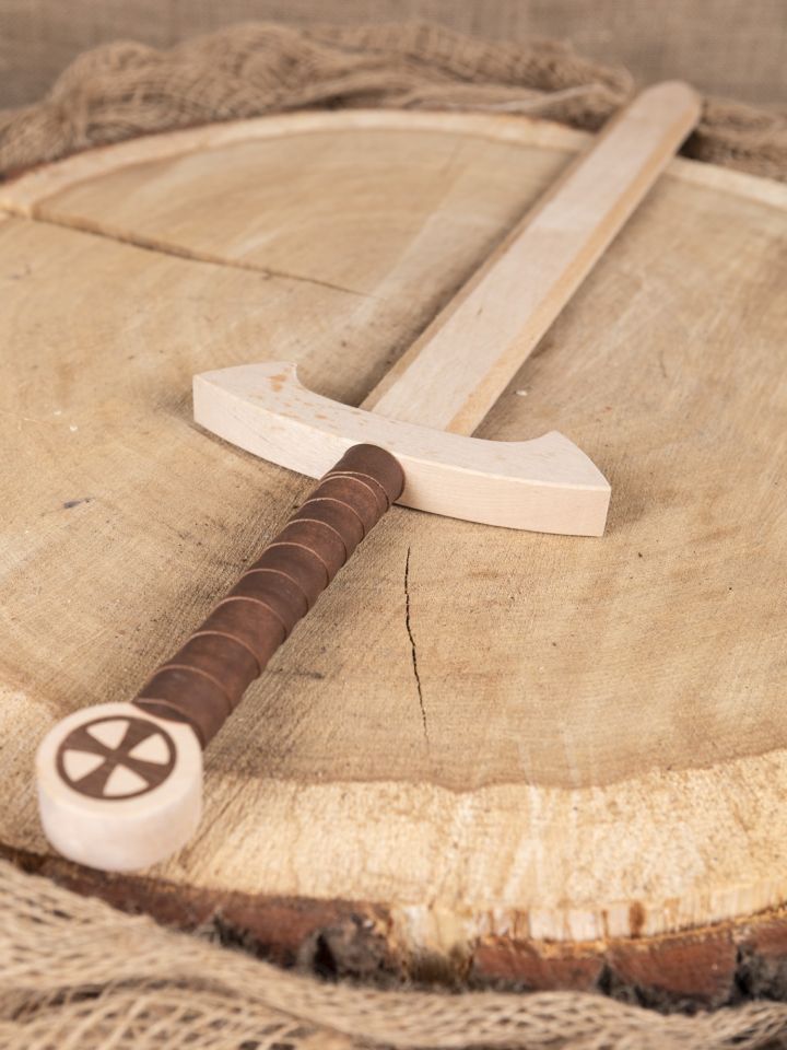 Épée Templier en bois, personnalisable 3