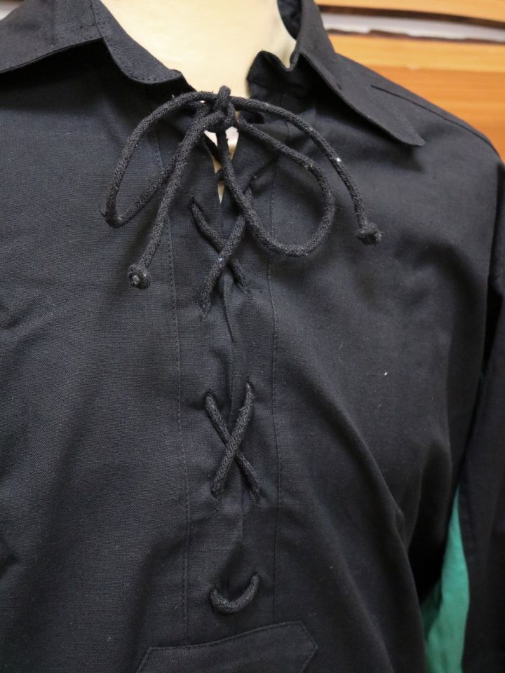 Chemise Lansquenet Titurel noire et verte XXL/XXXL 3