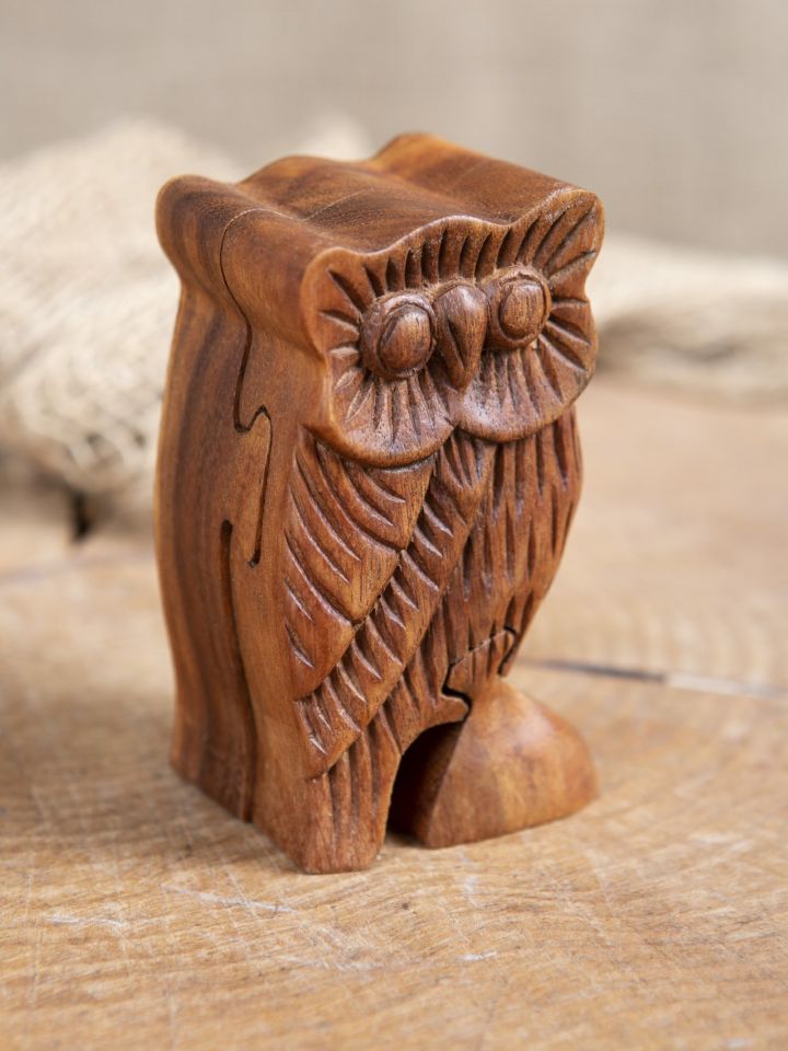 Boîte en bois "Chouette" 3