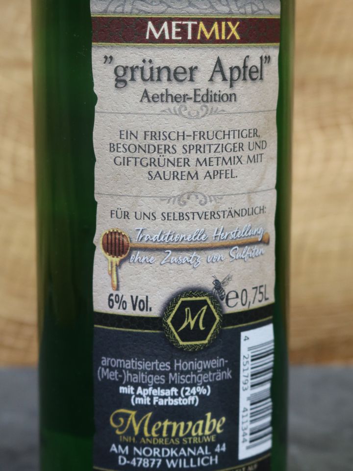 Mélange d'hydromel "Pomme Verte" bouteilles à l'unité 3