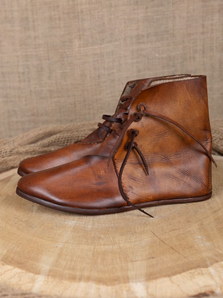 Chaussure médiévale semelle simple cloutée, marron 45 3