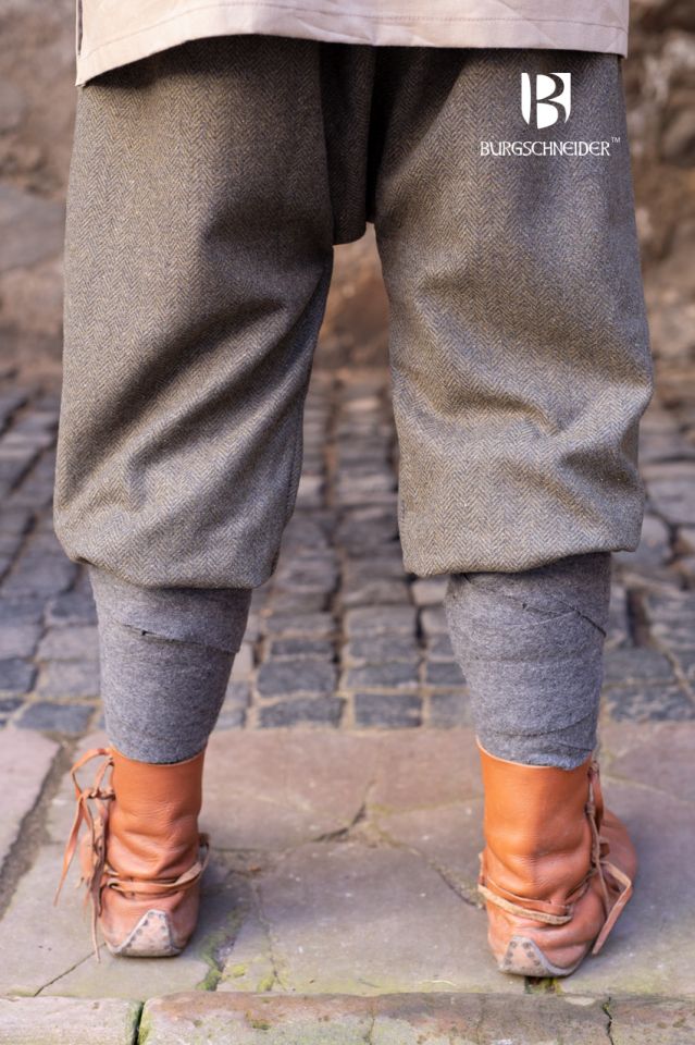 Culottes Ivar chinées vert-gris M 3