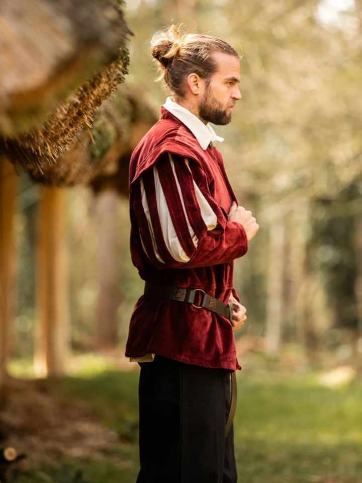 Veste en velours bordeaux 3
