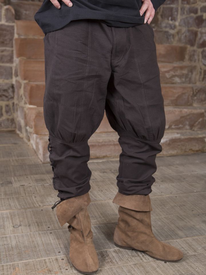 Pantalon en coton en marron M 3