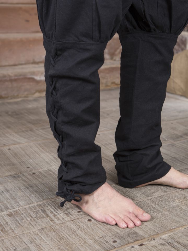 Pantalon en coton en noir XL 3