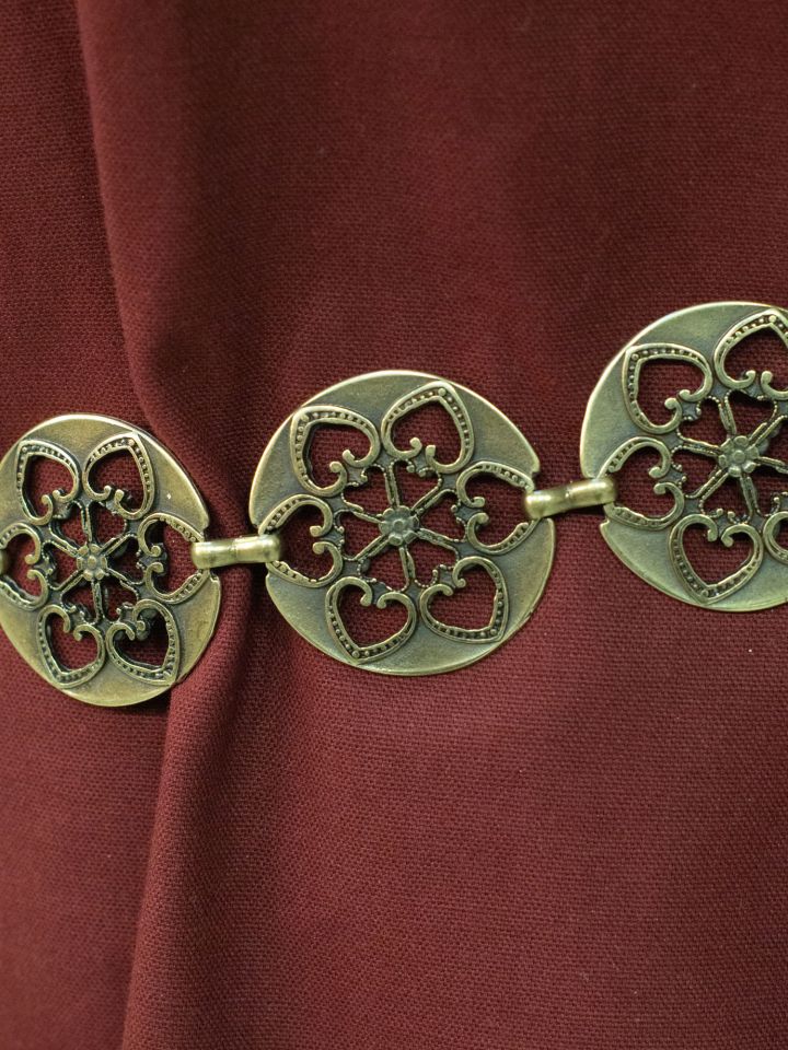 Ceinture chaîne avec motif ornemental laiton ancien 3