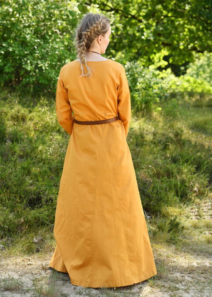 Robe médiévale légère Milla, jaune L 3
