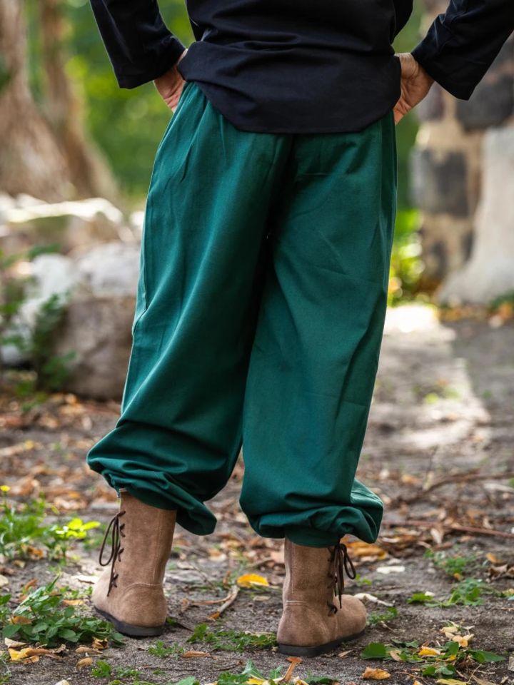 Pantalon médiéval en vert M 3