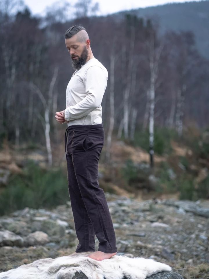 Pantalon médiéval Hermann en marron foncé XL 3