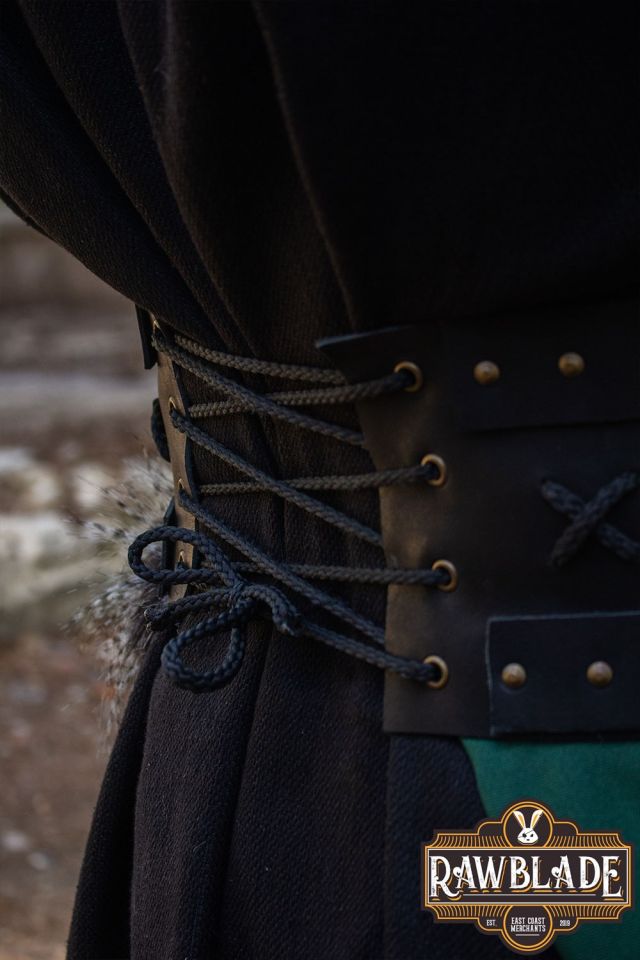 Ceinture en cuir avec pochette 3