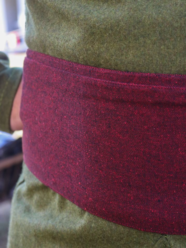 Large ceinture "Wiglaf"  en rouge 3