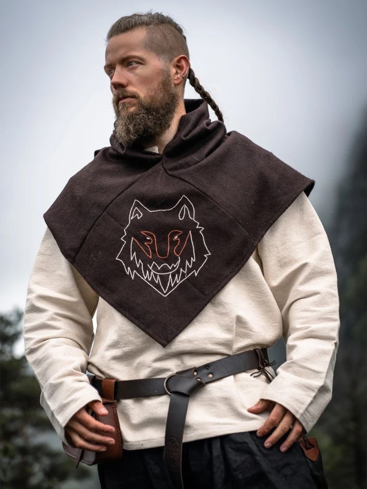 Capuchon Tyr avec broderie loup 3