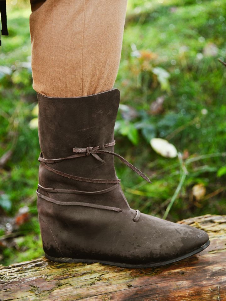 Bottes viking à lacets marron 3