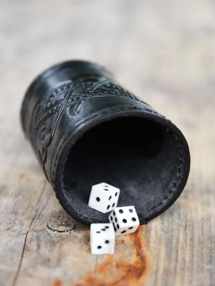 Gobelet à dés avec motif dragon, noir 3