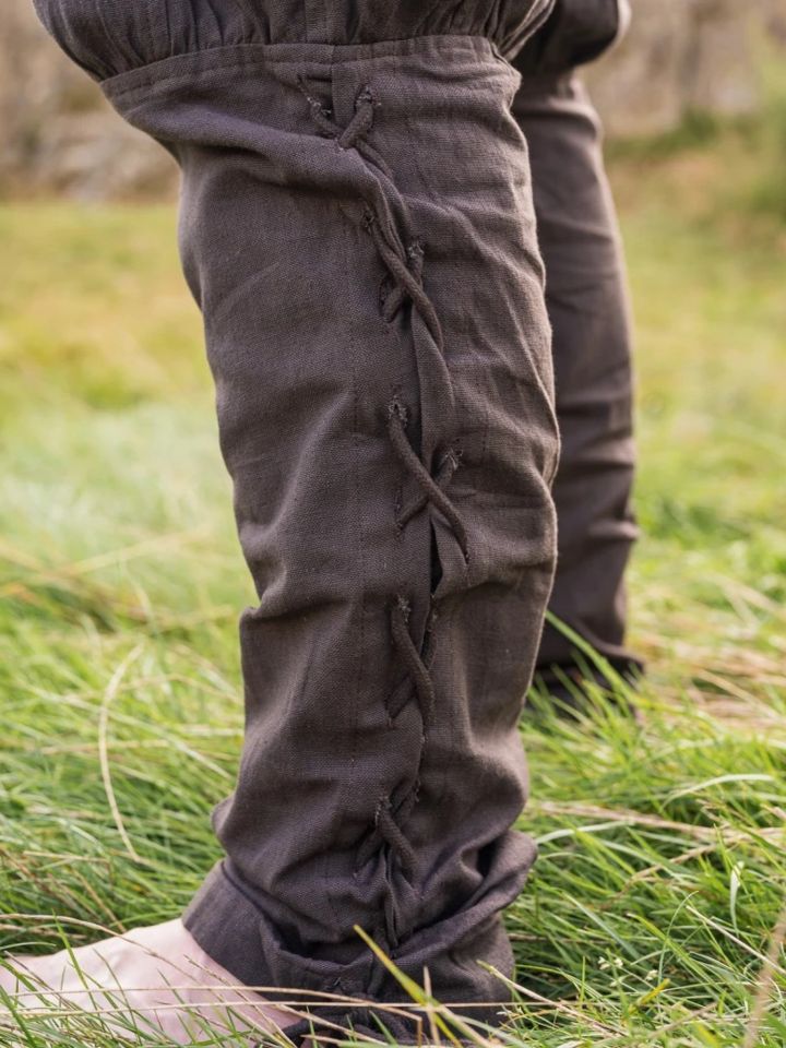 Pantalon en coton en marron 3