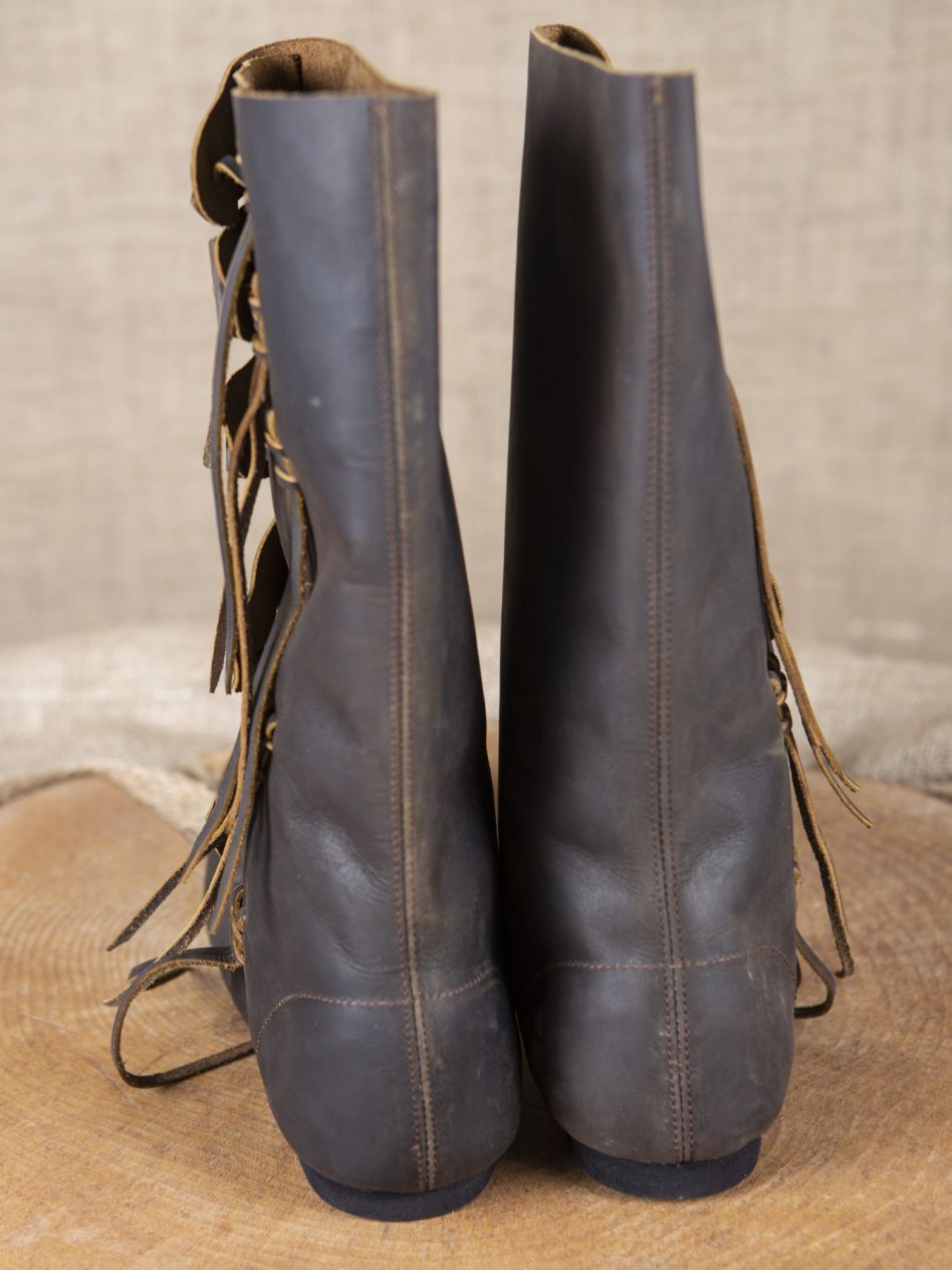 Bottes sales nubuck marron
