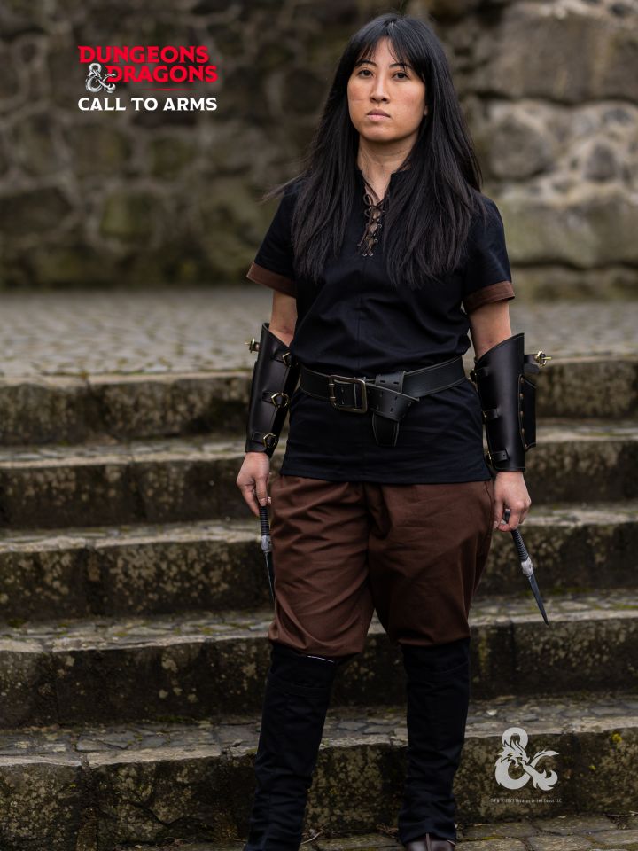 Chemise mécréant noire et marron Dungeons & Dragons. 4