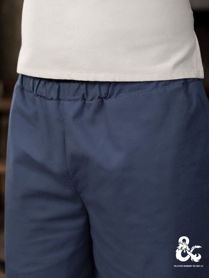 Pantalon de moine bleu 4