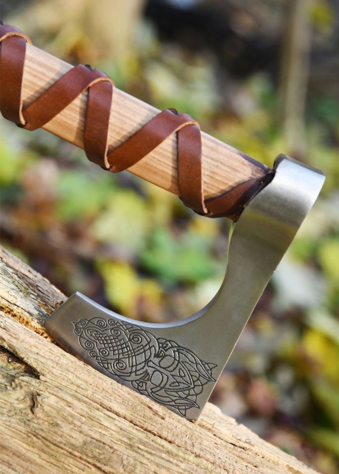 Hache viking norvégienne en acier moulé 4