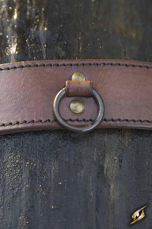 Ceinture marron avec anneaux 4