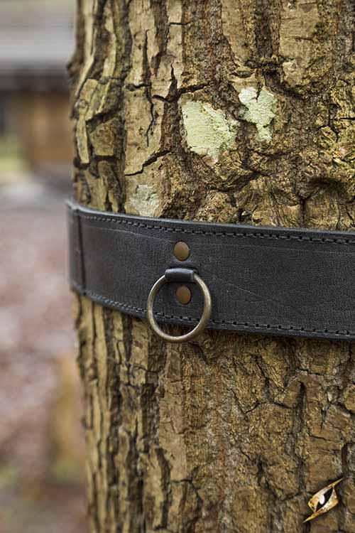 Ceinture noire avec anneaux 4