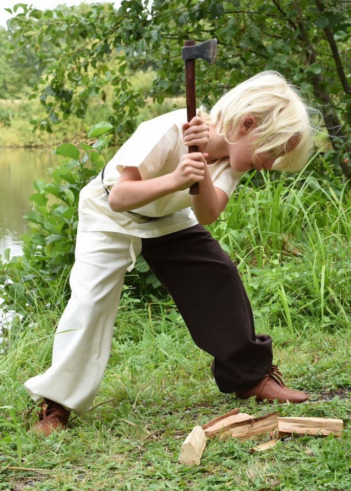 Tunique enfant manches courtes, en écrue 128 4