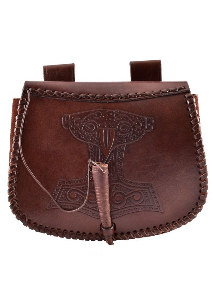 Pochette de ceinture Marteau de Thor, en marron 4