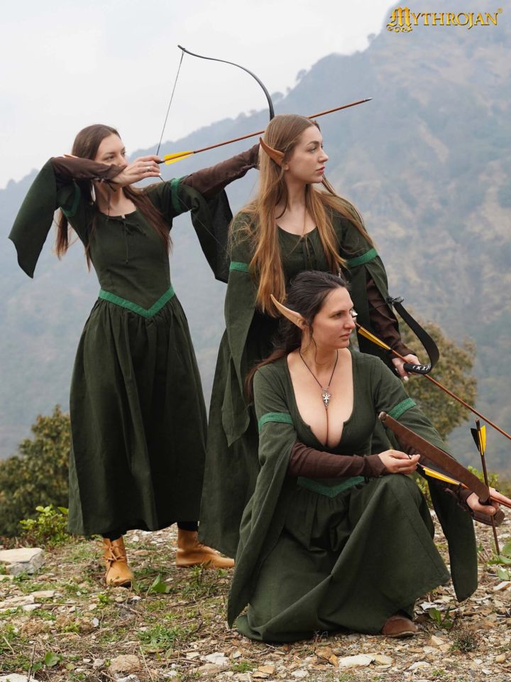 Robe elfique verte 4