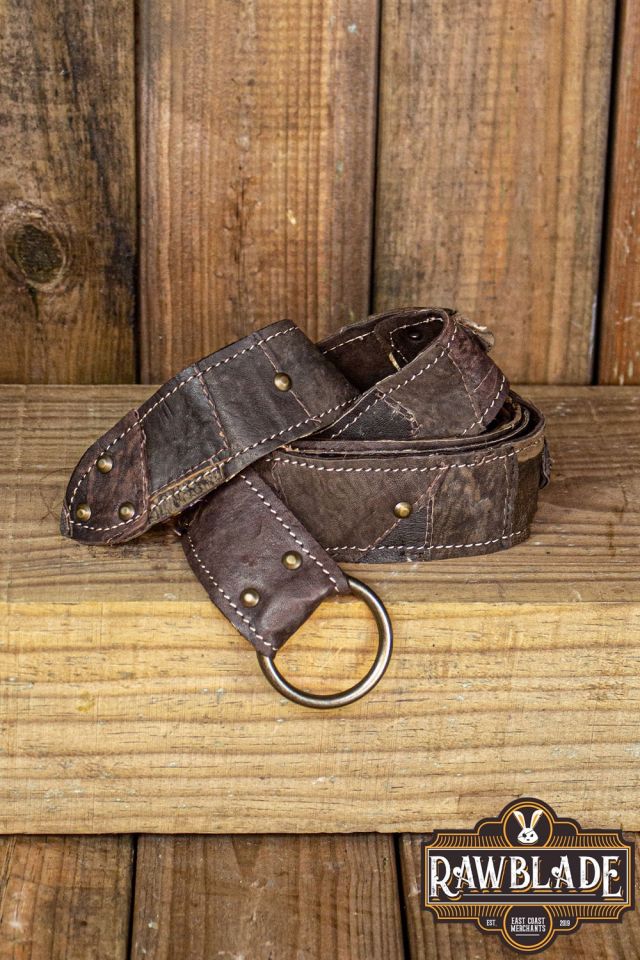 Ceinture anneau Hunter marron 4