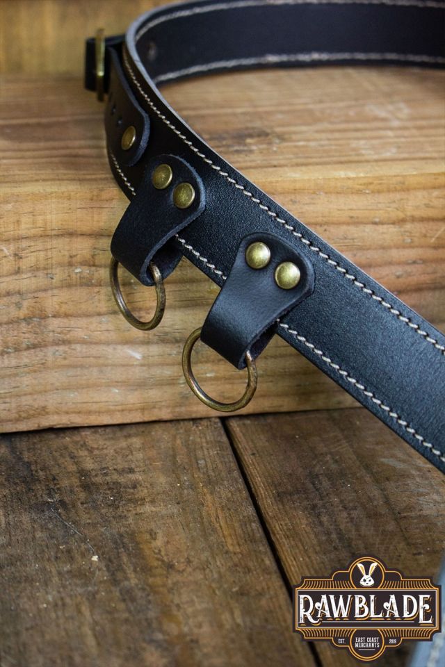 Ceinture en cuir Jenan noire S/M 4