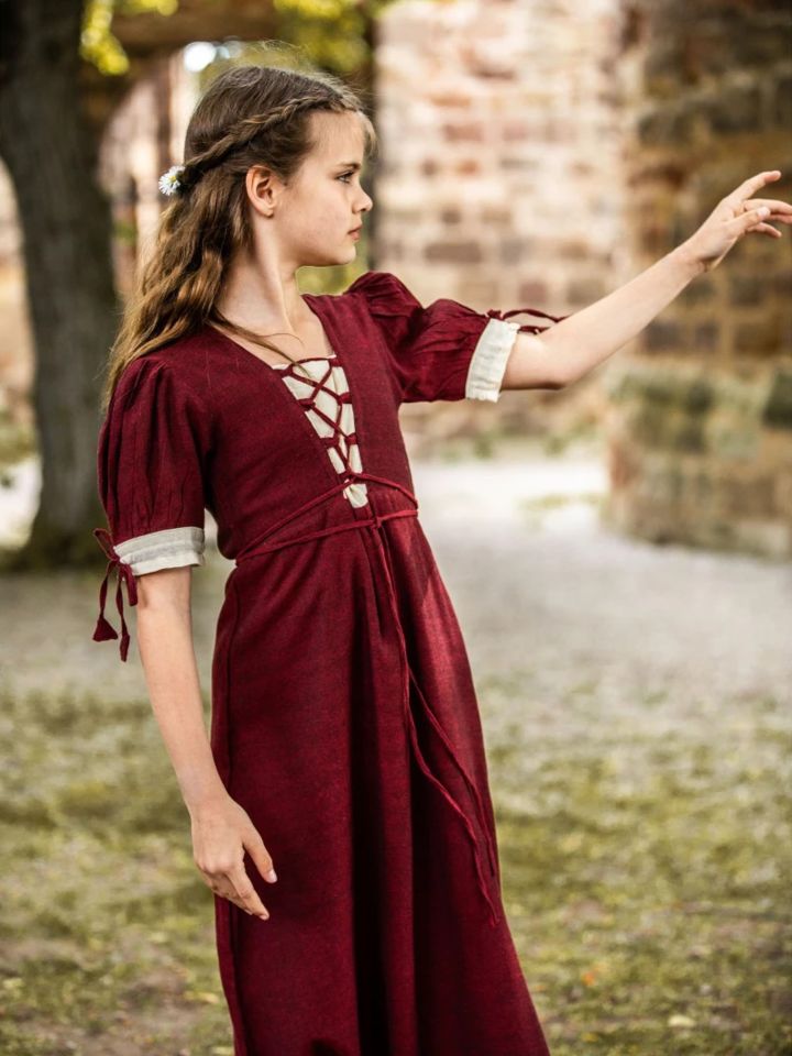 Robe rouge légère pour enfant XXXS 4