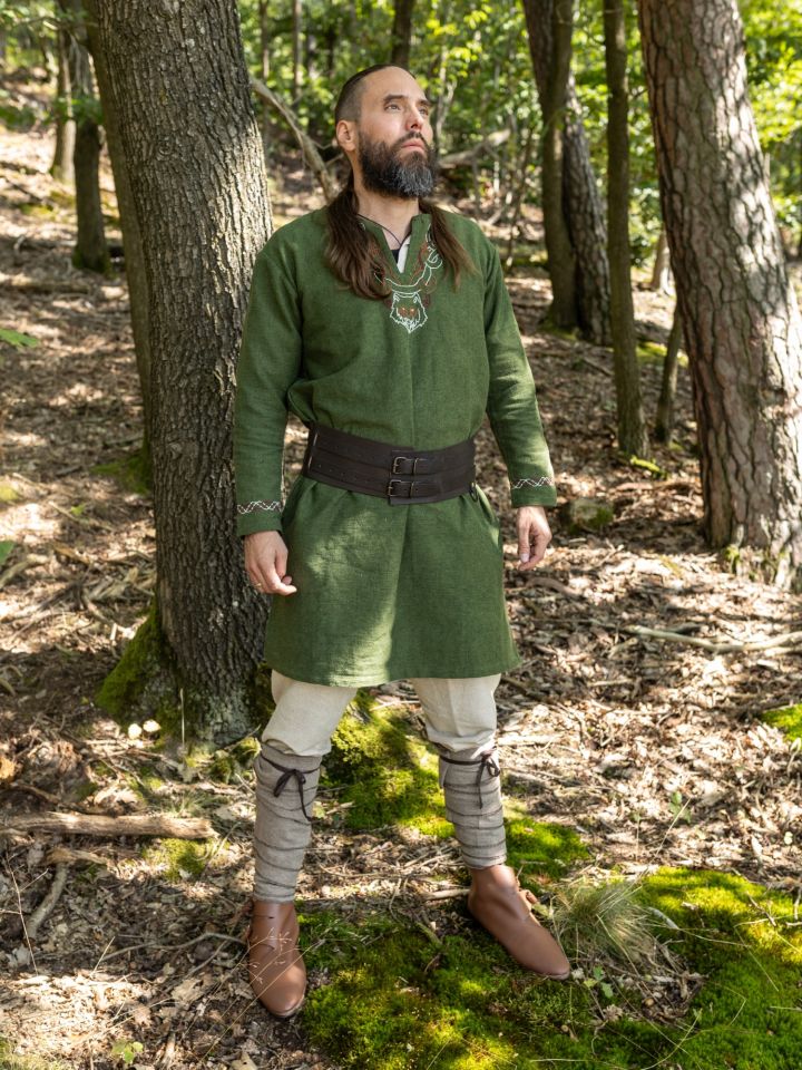 Tunique viking Fenrir, en vert L 4