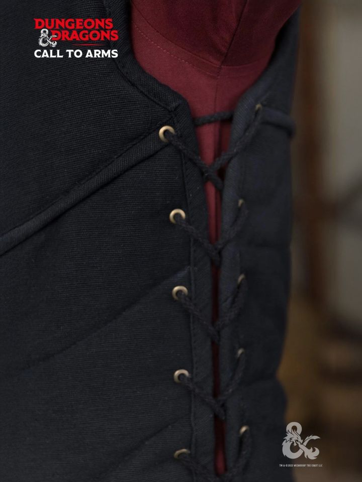 Gilet gambisonné D&D Paladin noir 4