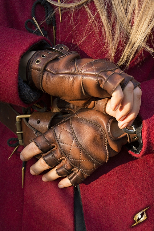 Gants en cuir celtiques L 4