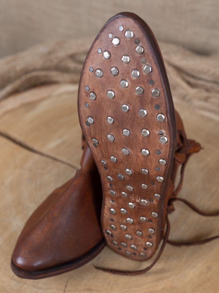 Chaussure viking Jorvik à double semelle clouée marron 4