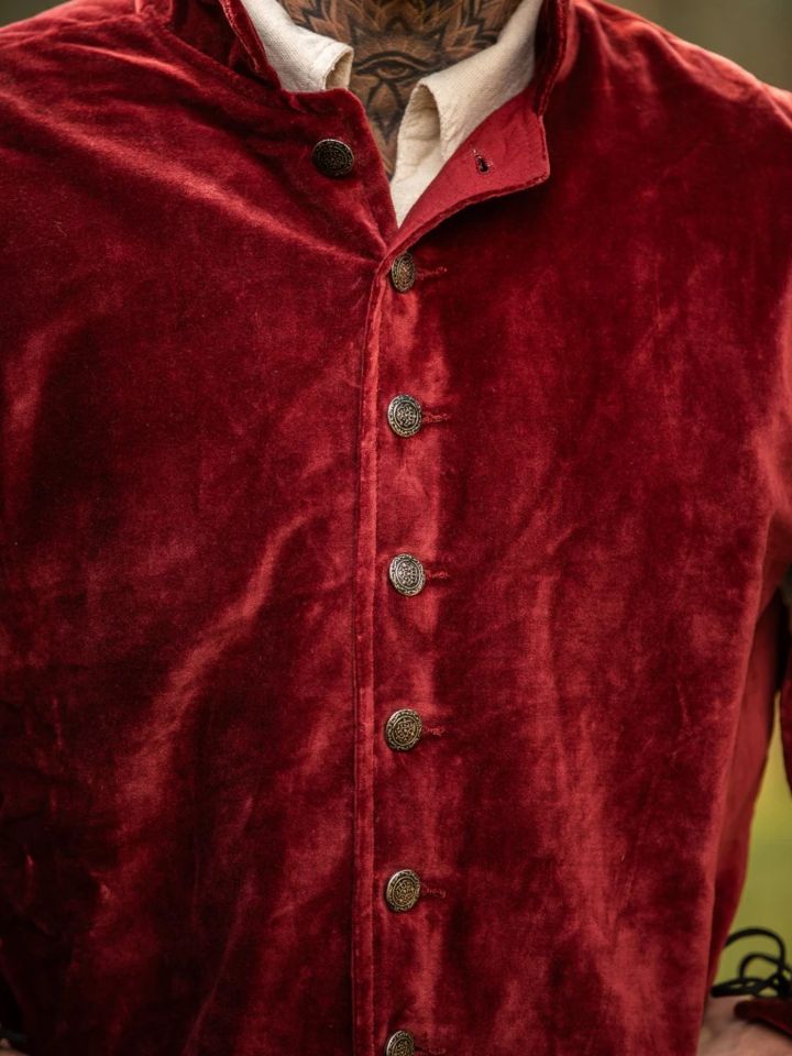 Veste en velours bordeaux 4