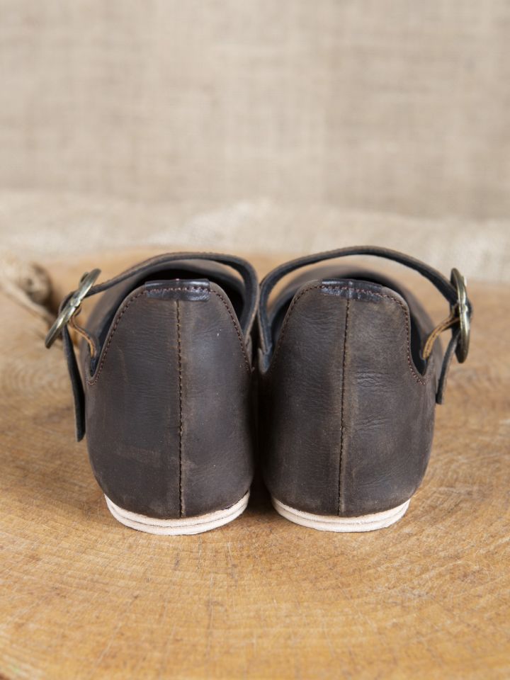 Chaussures médiévales Cecilie nubuck marron 41 4