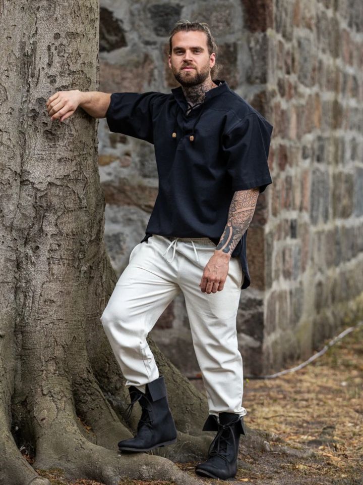 Pantalon médiéval écru 4