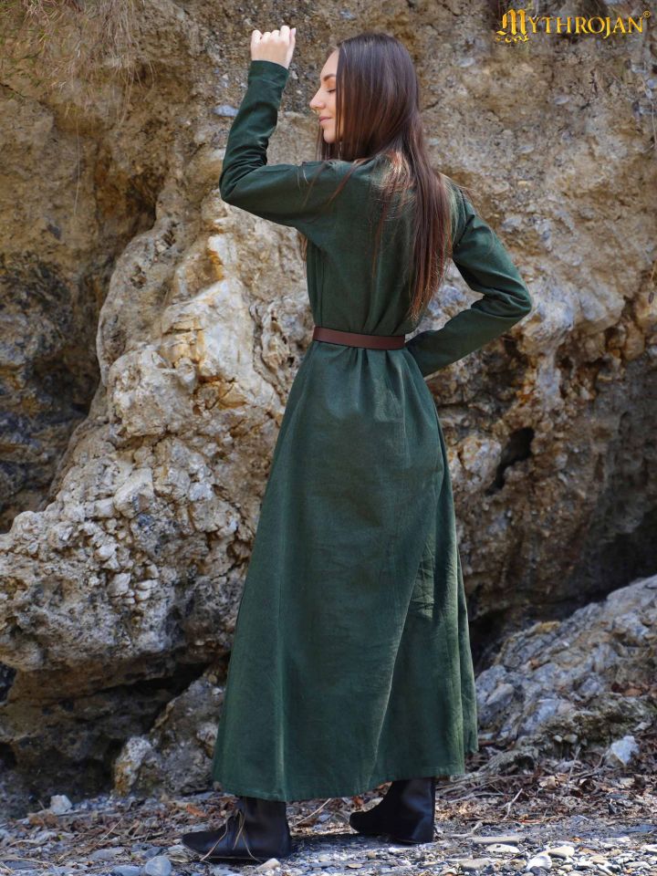 Robe médiévale "Athena" verte 4