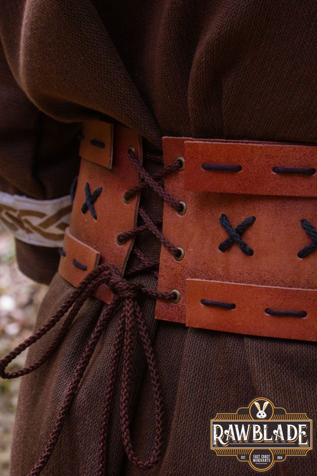 Ceinture en cuir avec sac 4