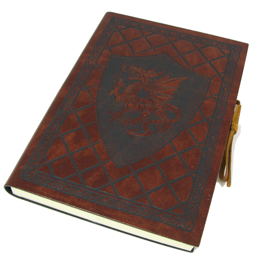 Livre en cuir Dragon ailé 4