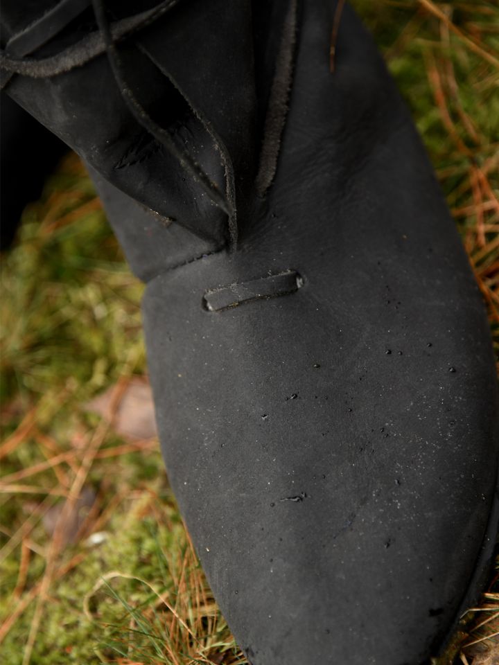 Bottes viking à lacets noires 4