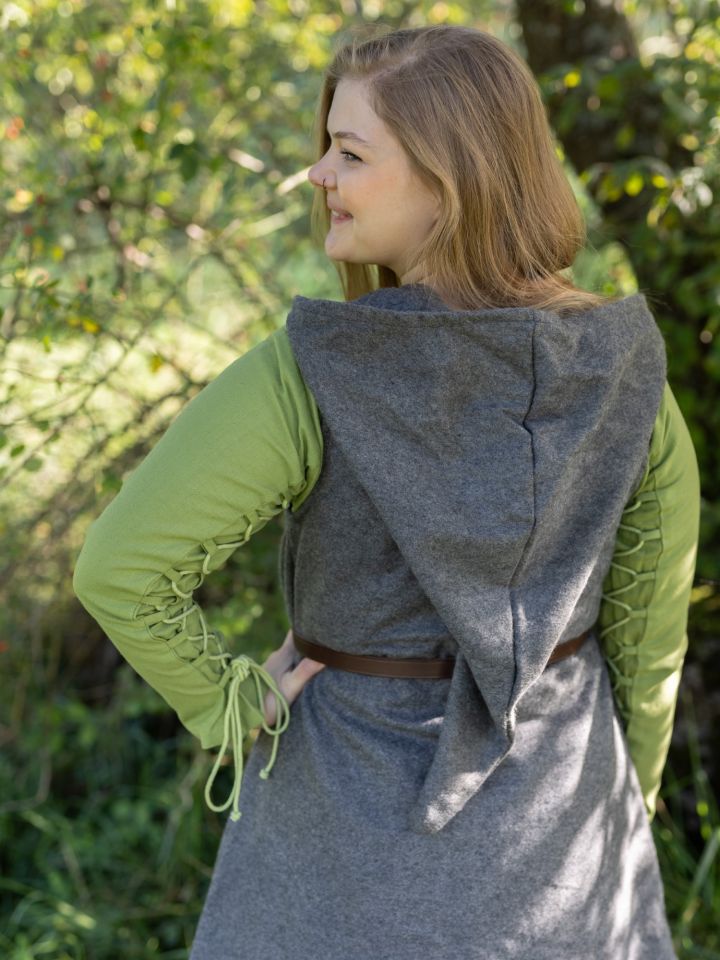 Robe portefeuille Dala en feutre gris 5