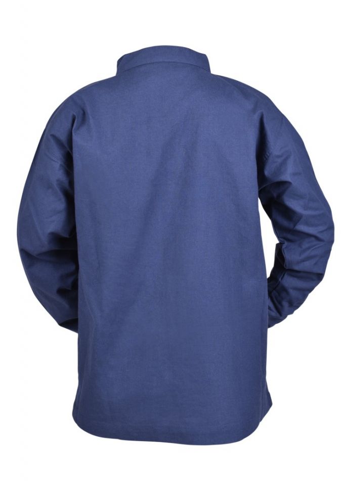 Chemise médiévale pour enfant, en bleu 110 5